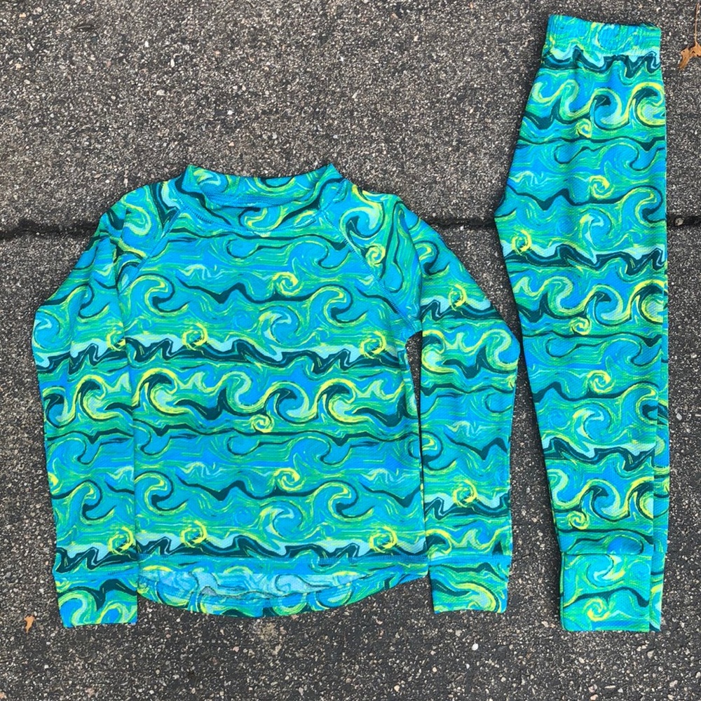 LL Bean wicked Warm mid-weight thermals, kids 4T